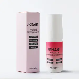 Fast-Drying Nail Glue 10ML, Quick Dry Semi-Solid Gel, No UV Lamp Needed, Easy Squeeze Tip Design, Essential for Fake Nails& DIY