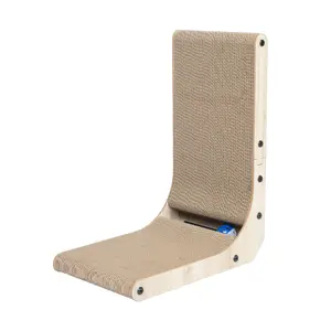 Catify L-Shaped Cat Scratcher – Dual-Surface Cardboard Scratch Pad for Cats (Wall + Floor Use)