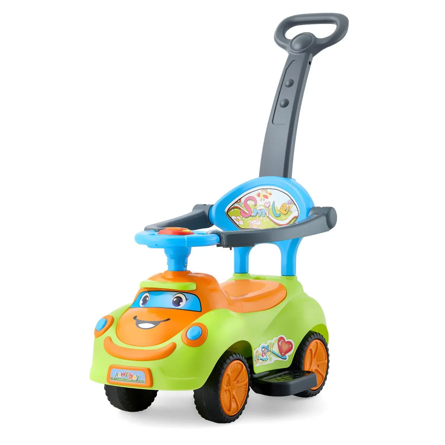 【summerfinds】VEVOR Ride On Push Car, Push Car for Toddler 19 to 36 Months, Around Buggy with Guardrails, Handle & Under-seat Storage, 55 lbs Load Capacity, Foot-to-Floor Walker for Boys Girls, Green