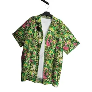 Bulbasaur Hawaiian Button-Up Shirt Bulbasaur Summer Hawaiian Shirt Bulbasaur Shirt Gift