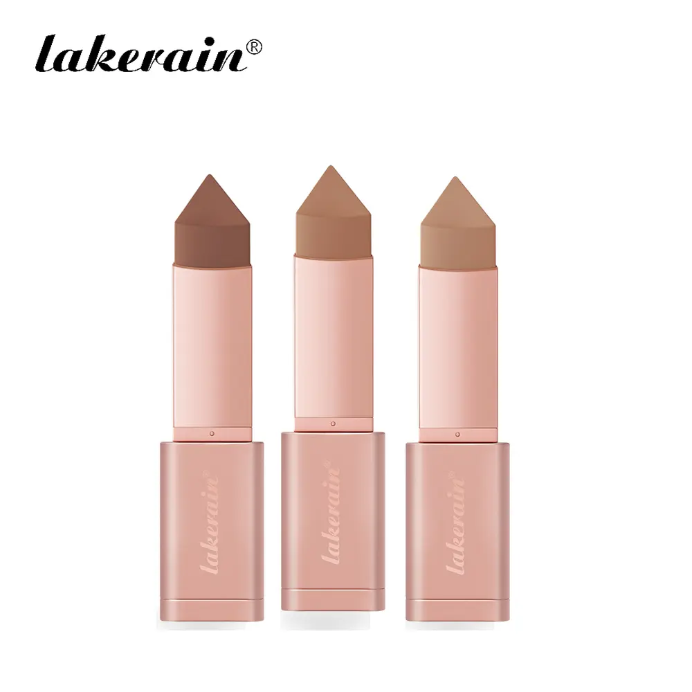Cream Contour Bronzer Stick, 2-in-1 Bronzer & Contour Makeup Stick,Gliding Cream Formula with Triangle Applicator Tip, Easy Blending Bronzing Stick for Defined Sculpted Cheeks & Natural Sun-Kissed Bronzed Glow, Beginner Friendly for All Makeup Levels
