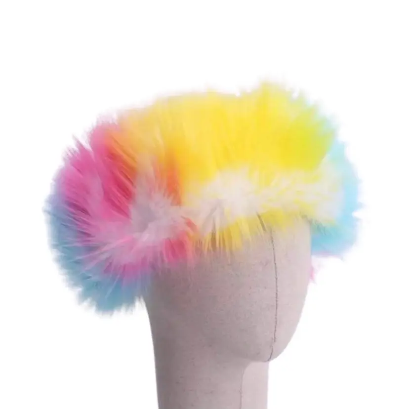 Stylish Faux fur Headband Hat & Fur Key Chain set