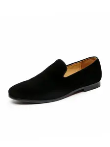Men's Business Solid Color Slip on Low Top Loafers, Fashionable Pointed Toe Flat Shoes for Work Office, Casual Comfortable Shoes for Daily Wear, PU Leather Shoes, Pu Leather Footwear
