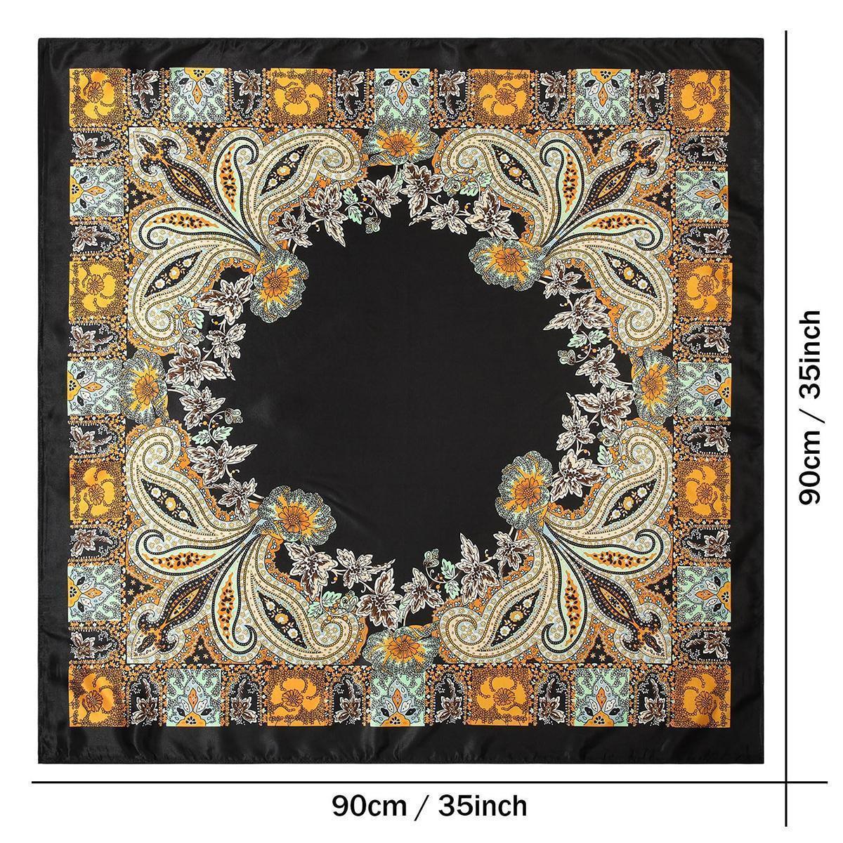 4PCS/Set 35'' Printed Square Head Scarf Silk Like Neck Scarves for Women Hair Kerchief Bandanas Scarf Sleeping Head Wraps Hair Band Headscarf Female Hair Accessories 4PCS/Set 35'' Printed Square Head Scarf Silk Like Neck Scarves for Women Hair Kerchief Bandanas Scarf Sleeping Head Wraps Hair Band Headscarf Female Hair Accessories