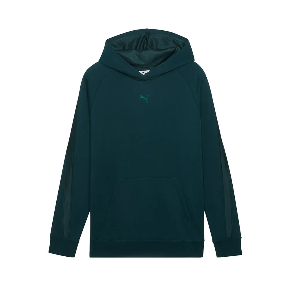 PUMA Womens Essentials Elevated Satin Hoodie Casual Outerwear Casual - Green PUMA Womens Essentials Elevated Satin Hoodie Casual Outerwear Casual - Green