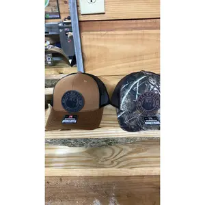 Bear Creek Hat Company Richardson 112 Laser Engraved Leather Hat in Brown & Black Options - Precise & Detailed Finish