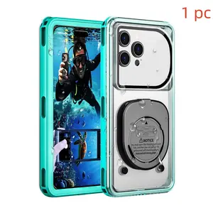 Waterproof Phone Case for Smartphones Up to 6.9 Inches, 15m Waterproof, Shockproof Protector for Swimming and Snorkeling