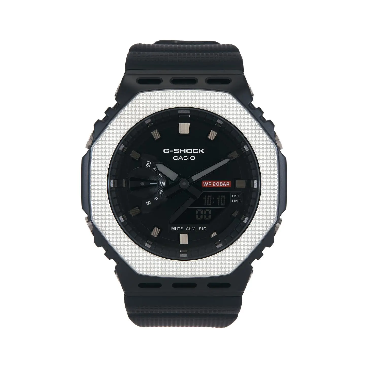G-Shock G Steel Modern Industrial Gm2100 Series Watchin Black & Silver G-Shock G Steel Modern Industrial Gm2100 Series Watchin Black & Silver