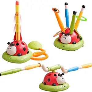 5-in-1 Remote Control ladybug Play Set - Musical Bouncing Game & Launcher, for Thanksgiving Family Fun, Indoor/Outdoor Play for Ages 3+, Children's Gifts