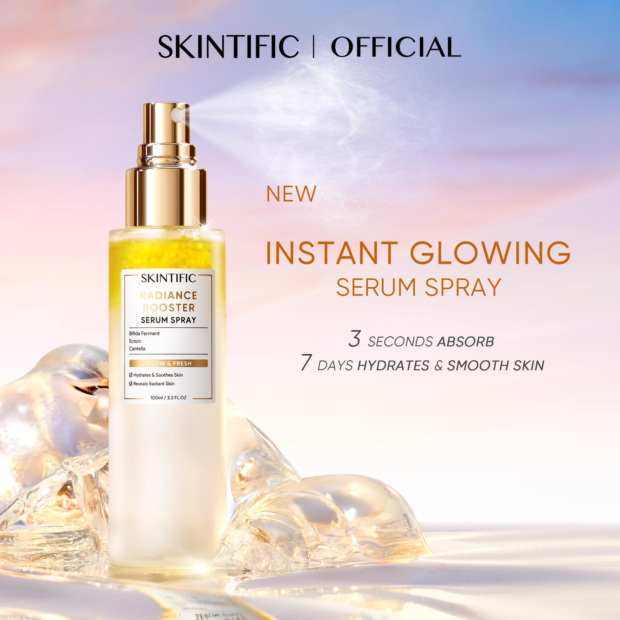 SKINTIFIC 2PCS Perfect Base & Set Combo - Radiance Booster Serum Spray + TWC Ultra Cover Powder Foundation for Oily & Combo Skin Stay All-Day Matte & Glow Oil-Control SKINTIFIC 2PCS Perfect Base & Set Combo - Radiance Booster Serum Spray + TWC Ultra Cover Powder Foundation for Oily & Combo Skin Stay All-Day Matte & Glow Oil-Control