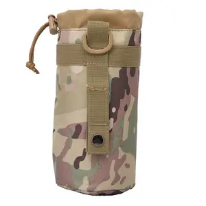 Tactical Molle Water Bottle Bag Pouch Holder Outdoor Travel Camping Hiking Fishing Hunting Water Bottle Kettle Carrier