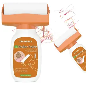 [Zero-VOC]Roller Paint ,Paint for walls,Paint Supplies & Tools,white paint for walls,paint roller for walls,diy home projects,wall painting ideas,wall paint,portable paint,painting tools-Cover wall stains, graffiti, and water marks.Non-Toxic