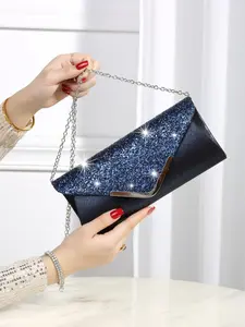 Women's Elegant Glittering Bling Evening Bag, Exquisite Trendy Embellished Clutch Bag, Fashionable Shoulder Crossbody Bag, Evening Clutch Purse for Party Decoration, Glittery Clutch Bag