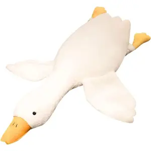 Goose stuffed Animal 51 inches, Weight Goose Plush, Cute Duck Stuffed Animal, Goose Plush Soft Swan Hugging Pillow, Gift for Anxiety Kids and Friends