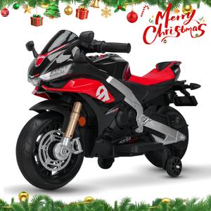 HEIMILI 12v Kids Ride on Motorcycle, Aprilia Electric Kids Moped, Battery Powered Motorcycle for 3 Years Old,