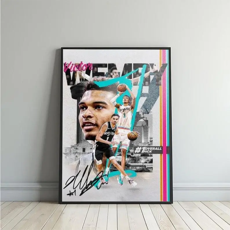 Victor Wembanyama Spurs Poster #1 Overall Pick NBA