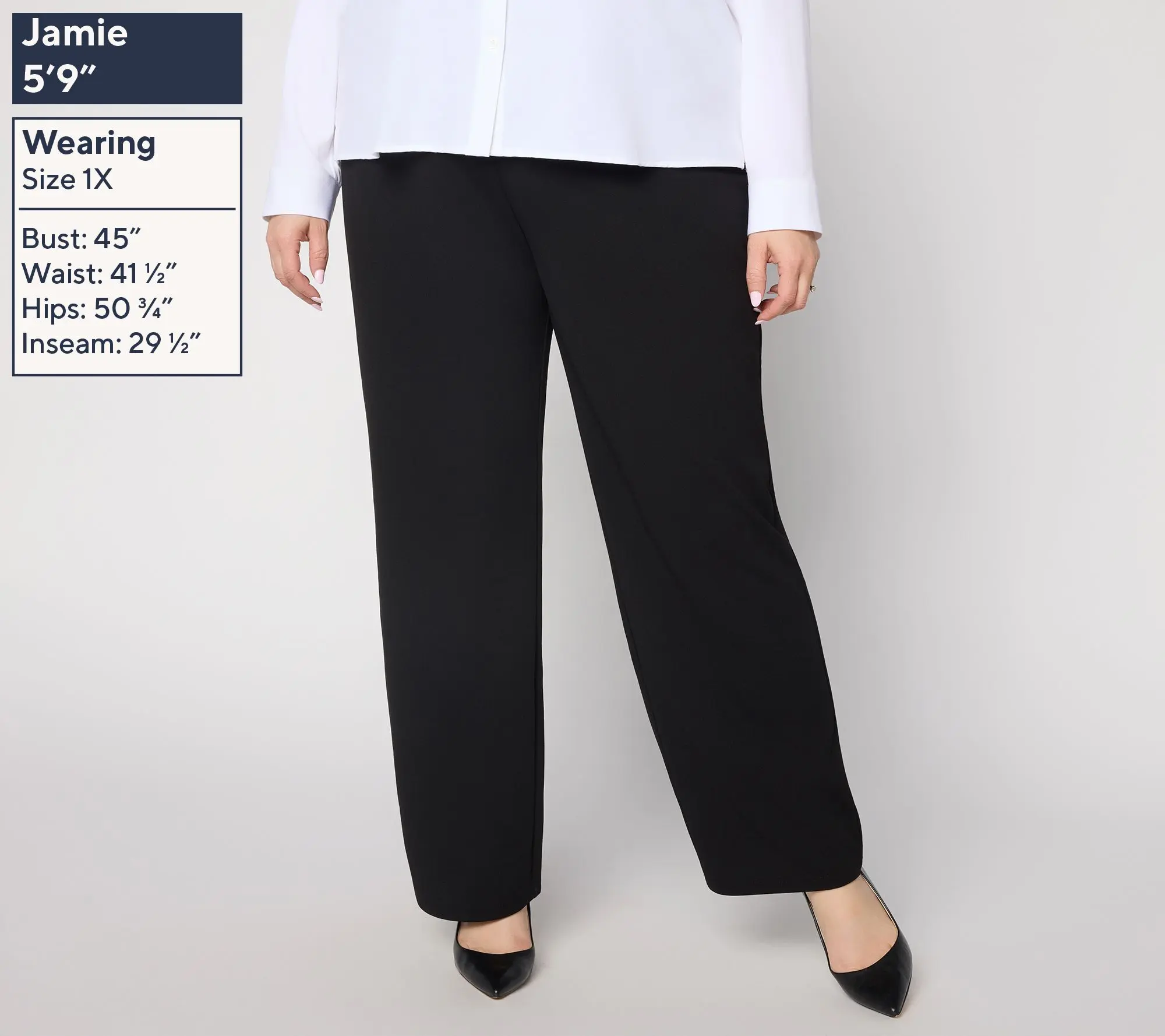Dennis Basso Regular Luxe Crepe Wide Leg Pull-On Pants