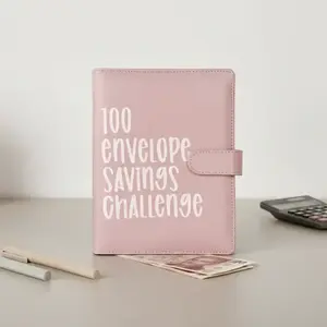 100 Envelope Saving Challenge Binder, Budget Binder and Savings Challenge Planner, Money Organizer Notebook