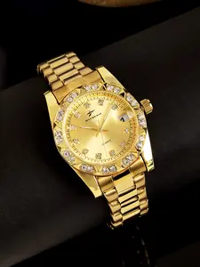 RICECGO Women's Quartz Watch: Crafted from stainless steel, this elegant, luxurious, and fashionable analog wristwatch features sparkling rhinestone hour markers. Perfect for everyday wear, vacations, evening events, and as a gift. Quartz Wristwatch