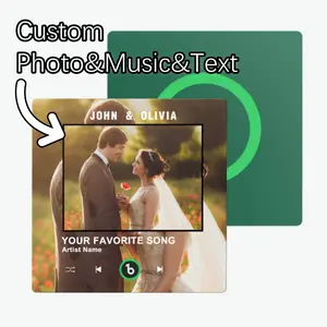 【Customization】Custom Music Fridge Magnet New 4.0 Upgrade without Frame Album Fridge Magnet Wedding Gifts Colorful
