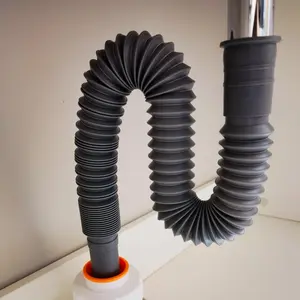 Universal Sink Drain Hose, Installation Diameter Plastic Flexible Extendable Drain Hose, Bathroom Gadgets for Kitchen Bathroom Sink