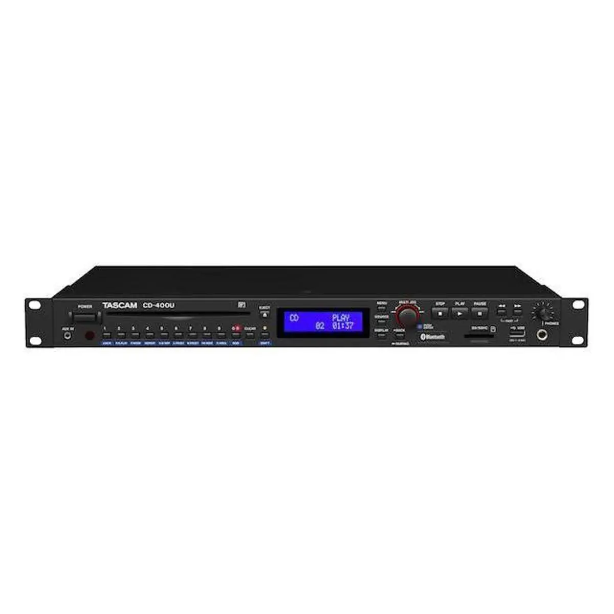 Tascam CD-400U CD/SD/USB Player with Bluetooth and AM/FM Tuner