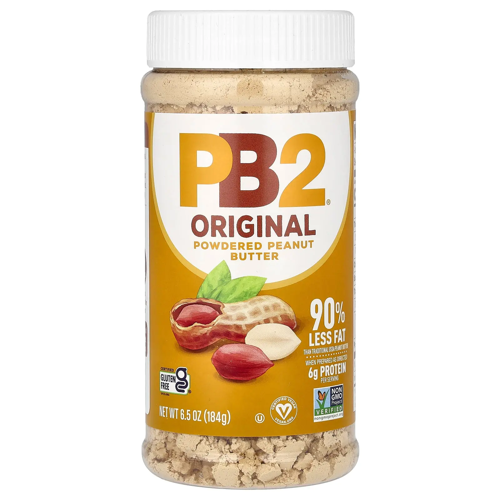 PB2 Foods Original Powdered Peanut Butter, 6.5 oz (184 g)