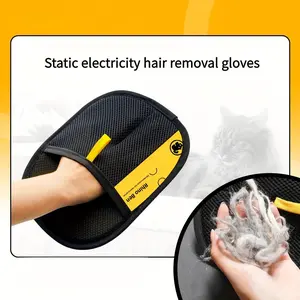 1-2PC Pet Electrostatic Hair Removal Gloves - Two-Way Grooming Brush for Effortless Pet Hair Removal and Grooming - Perfect for Cats and Dogs