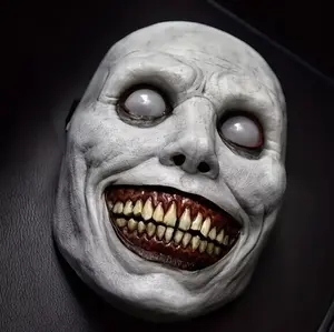 Scary Zombie Creepy Mask – Undead Horror Halloween Costume Mask for Adults | Terrifying White-Eyed Zombie Face