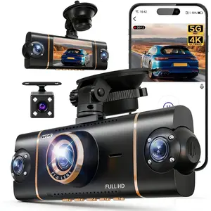 🚨 4-Channel Dash Cam! FREE High-Speed Memory Card + 5GHz WiFi!🚗💥Non-rechargeable, must be used while plugged in.