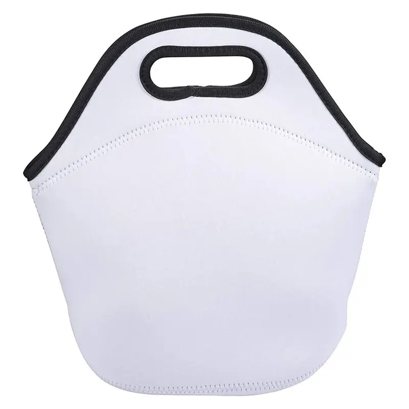 Sublimation Blank Neoprene Insulated Lunch Bag for Parents - White, Zippered, Reusable, Machine Washable, Foldable for Beach, Work, Concerts (Baby & Maternity Nursing Essential), School, Women, Biker, Thermal, Unisex, Compact, Synthetic, Food, Wine And Ch
