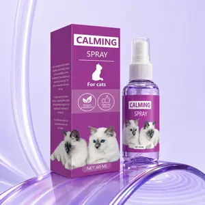 10% Pheromone & Lavender Cat Calming Spray – 15-Minute Quick Relief Formula, Relieves Scratching, Marking & Anxiety for Indoor Cats During Thunderstorms, Travel and Vet Trips (3.4oz)