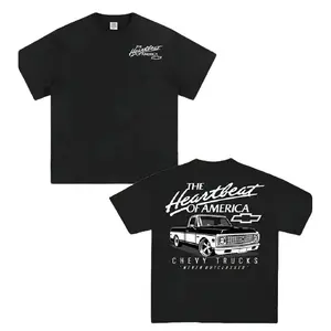 🚙[100% Cotton][Graphic Tee]"Men's Chevrolet Trucks Graphic T-Shirt – Double-Sided Vintage Chevy Truck Tee, Classic Car Enthusiast Shirt, Comfortable Casual Short Sleeve, Festival & Everyday Wear, Perfect Gift for Auto Lovers & Truck Fans"