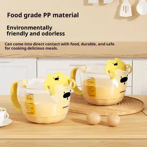 Measuring Cup with Scale for Egg Liquid, Plastic Egg Beater Cup, Egg Baking with Filter, Kitchen Rice Washing Bowl, Measuring Cup