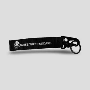 Raise The Standard Embroidered Carabiner Keychain