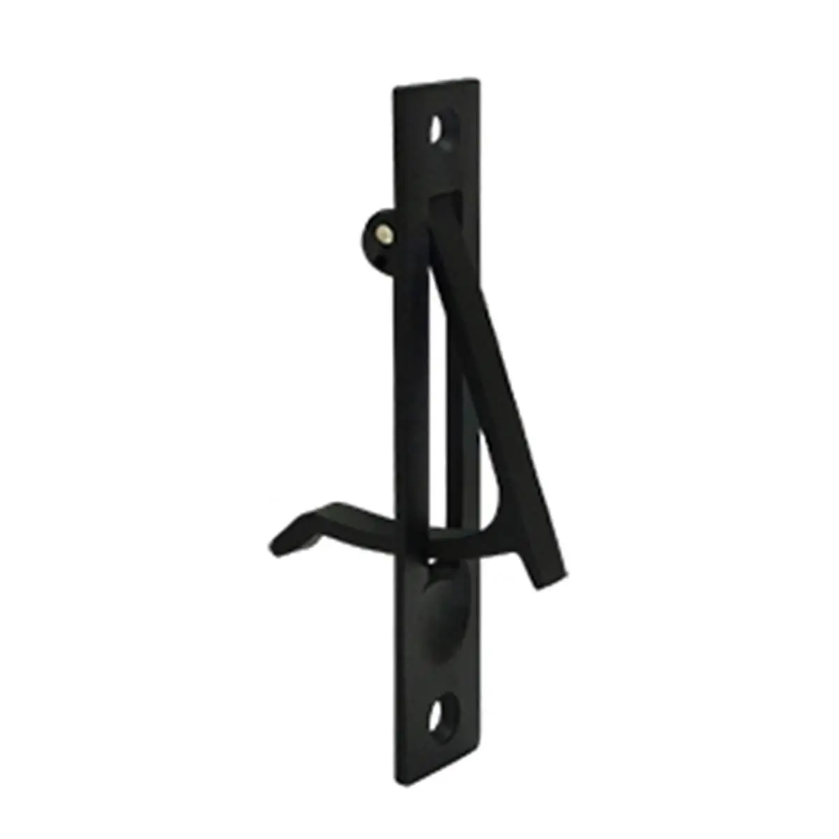 Solid Brass Edge Pull Handle, 4 in x 0.75 in, 1-5/8 in Deep, Weatherproof & Corrosion Resistant for Sliding Doors, Black Door Handle with Mounting Kit, Hardware Handleset, Door Handles