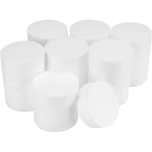 FFchuanhe 3 Inch 28-Pack Foam Circles for Crafts (1" Thick), Polystyrene Round Foam Disc for DIY Projects, Cakes and Decorations, Sculpture, Modeling, Arts and Crafts Supplies.(White)