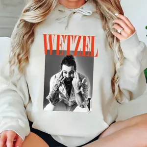 Koe Wetzel Tee Hoodie, Crewneck Graphic SweatShirt, cowgirl outfits, western outfit women, western tops, western tops, rodeo outfits women, shirt sweatshirt hoodie