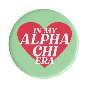 Alpha Chi Omega In My Era Sorority Button Alpha Chi Omega In My Era Sorority Button