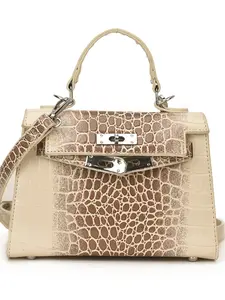 Gradient Crocodile Pattern Mini Kelly Bag, Luxurious Handheld Crossbody Bag, Stylish and Elegant Design, Perfect for Daily Use