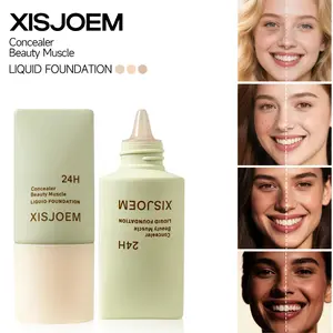 XISJOEM Halo Glow Skin Tint SPF 50 - Hydrating Serum-Like Concealer with Mineral SPF 50 Sunscreen, Lightweight & Water-Resistant, 30ml