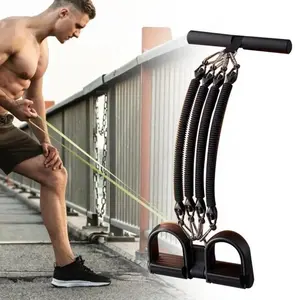 ‌Multifunctional Pedal Tensioner Home Exercise Device for Men Abdominal Back Muscle Training‌ Foldable Ab Crunch Waist Twisting Machine