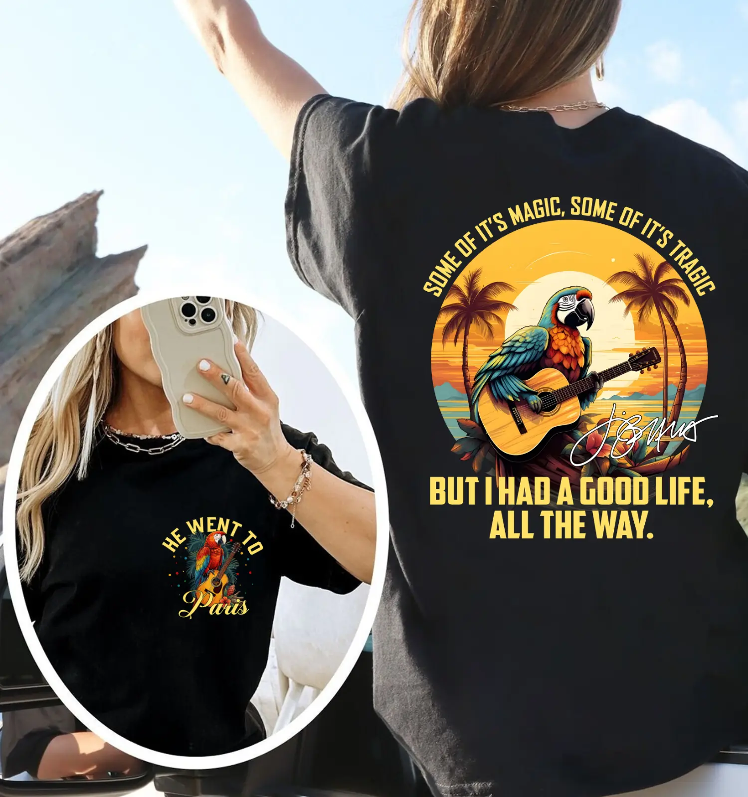 HOT The Way Jimmy Buffett Signature T Shirt, R.I.P Jimmy Buffet Shirt, 90s Vintage Jimmy Buffett Fan Gift Shirt For Men , For Fan