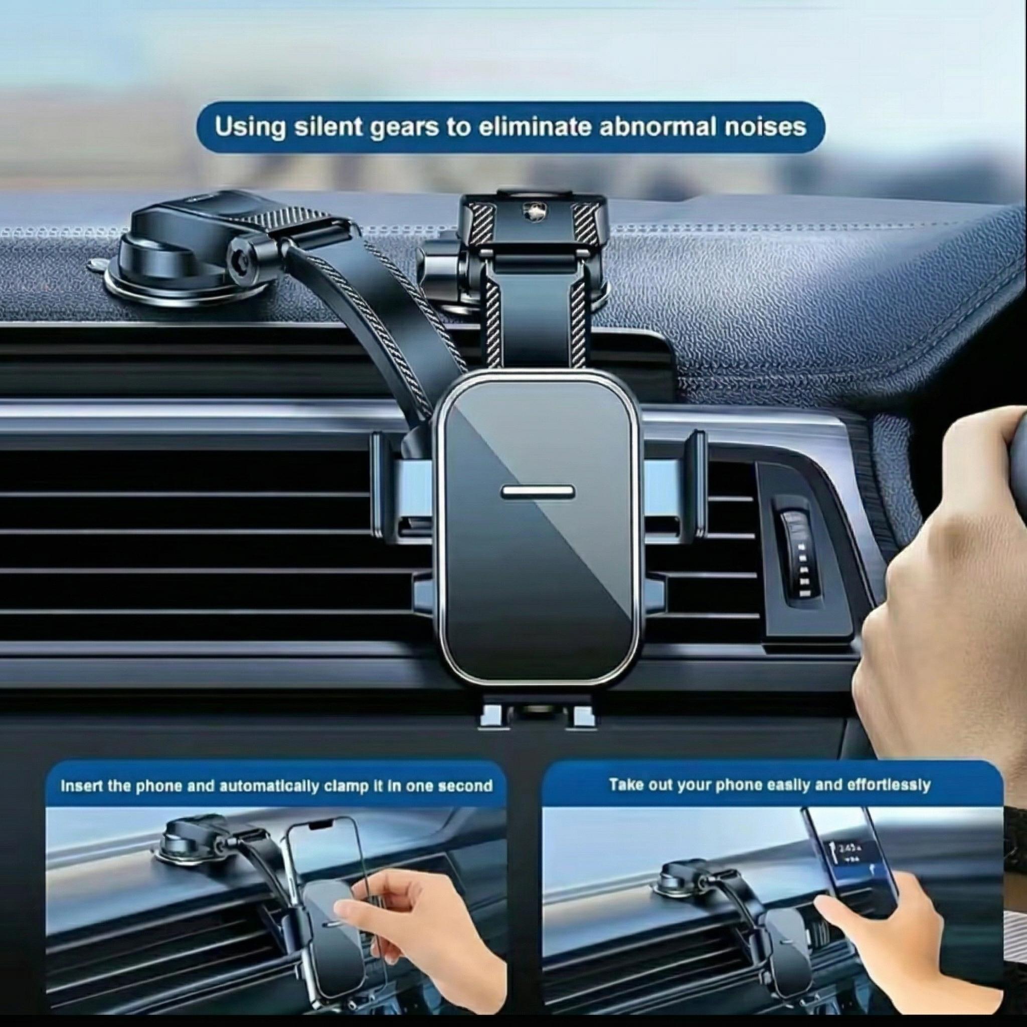 360° Rotating Car Dashboard Suction CupPhone Holder - Quiet Adjustable NavigationMount, ABS Material, Strong Suction Base, Hands-Free Smartphone Holder, Suitable for VehicleVentilation Adjustable Folding Magnetic PhoneHolder
