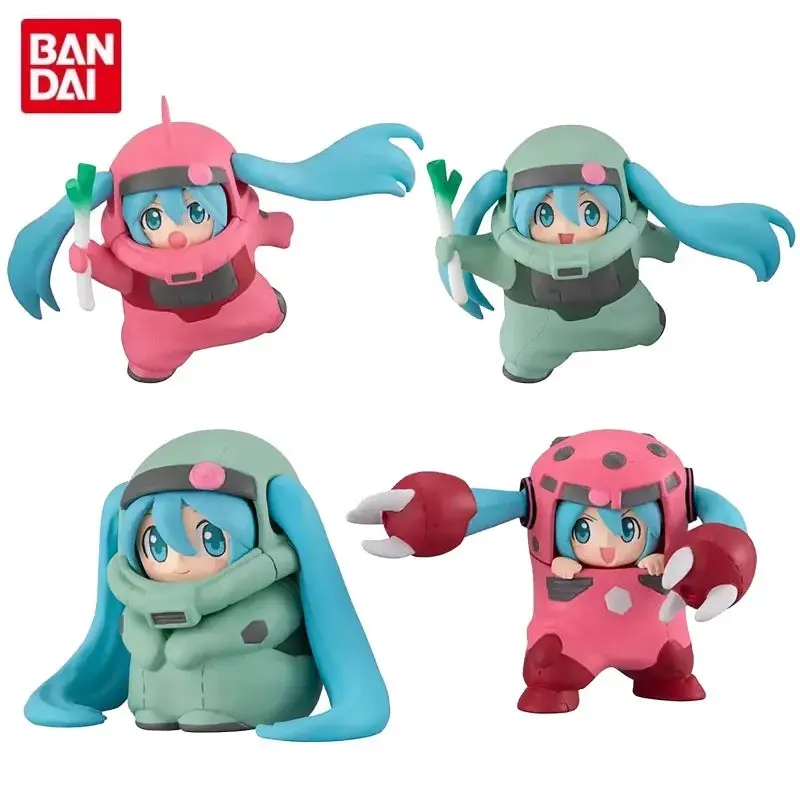 Bandai Hatsune Miku x Gundam – Anniversary Special Project Gashapon Chibi Figure Complete Set Anime PVC Figurine Collectible Statue Display