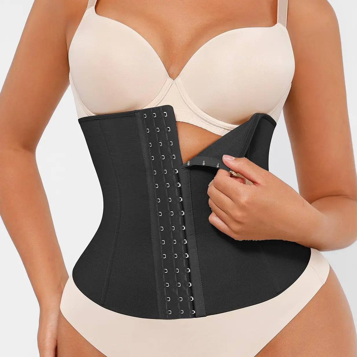 FeelinGirl Seamless Waist Trainer Corset Shapewear Belt for Women Waist Cincher Under Clothes Sport Workout Daily Wear
