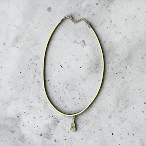 18" Corded Necklace with a Single Charm either Enamel or Stainless Steel