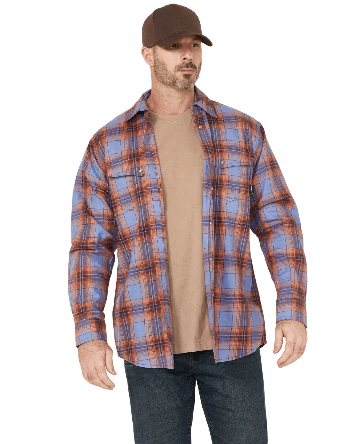 Ariat Men's Men'S Fr Melrose Plaid Print Long Sleeve Snap Work Shirt - 10054461