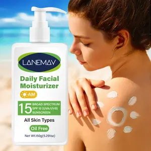 SPF 15 Sun Protective Sunscreen Facial Hydrating Moisturizer with Dual Protection Formula | Shields from UV Damage & Strengthens Skin Barrier | Vitamin E & Glycerin Infused | Gentle Perfect for Sensitive Skin & Daily Moisture Maintenance