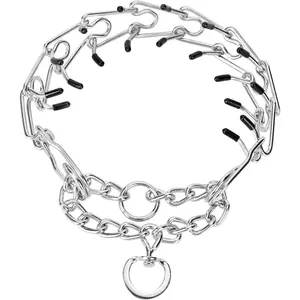 Adjustable Pinch Dog Training Collar,Prong Collars,No Pull Dog Collar for Small Medium Large Dogs 20 in, 3 mm(Max Neck 16in) Adjustable Stainless Steel Prong Collar dog  accessories